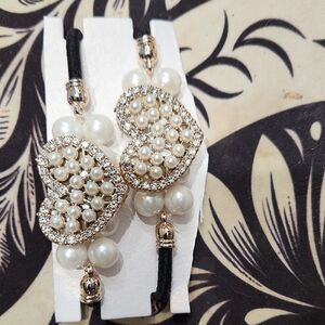 Chic Pearl Heart Hair Ties